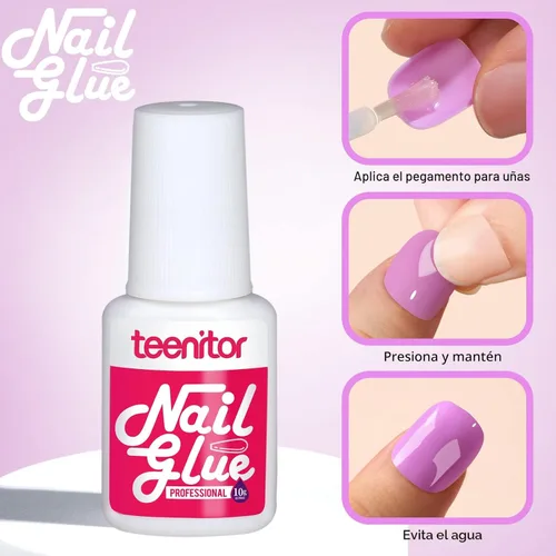 Miniatura 7 de Teenitor 24 paquetes de uñas postizas cortas a presión, 576 piezas de uñas postizas redondas a presión, uñas postizas cortas mate y brillantes