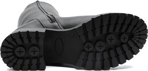 Miniatura 6 de GLOBALWIN Botas de moda con cordones en la espalda para mujer, altura hasta la rodilla, para otoño e invierno