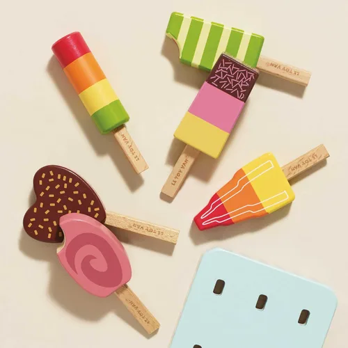 Miniatura 2 de Le Toy Van Honeybake Collection - Juego de paletas de hielo, juguetes de madera de primera calidad para niños a partir de 3 años (TV284)