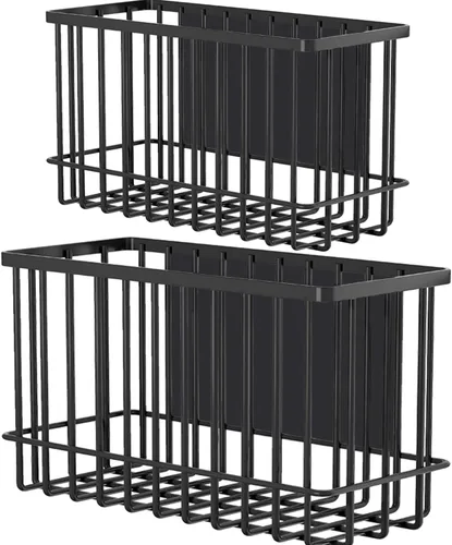 Miniatura 8 de Buyyyit - Cesta magnética para nevera, contenedor de pelusa, secador, soporte para bolas, organización para lavandería, almacenamiento