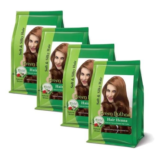 Miniatura 12 de Prem Dulhan Henna capilar de 4.41 oz/4.40 onzas para resultados vibrantes y duraderos, sombra marrón natural, sin amoníaco y sin PPD, bolsitas
