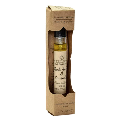 Miniatura 5 de Lathered Artisan - Sin ftalatos - Ámbar negro y lavanda - Perfume de aceite unisex a base de plantas por Lathered Artisan - Aroma natural, nutritivo