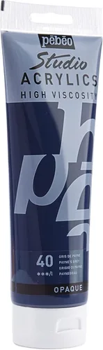Miniatura 49 de PEBEO Studio Acrílicos de Alta Viscosidad, Acrílico Fino, 250 ml - Plata Iridiscente, 8.45 Fl Oz (Paquete de 1)
