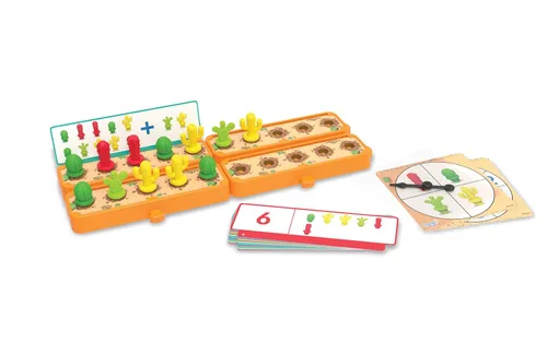 Miniatura 7 de hand2mind Cactus Counting Desert Juego de actividades matemáticas de diez marcos, contadores de colores para niños, materiales de matemáticas
