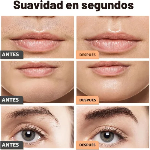 Miniatura 5 de VG VOGCREST Recortador de Cejas y Facial: 2 en 1 Recargable para Depilación Facial y Cejas - Afeitadora Corporal con Luz LED Integrada (Oro Rosa)