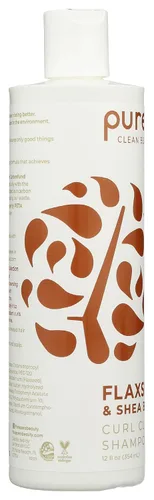 Miniatura 4 de Purezero Champú de aceite de linaza y manteca de karité, cuidado de rizos, para desenredar y desencadenar el cabello rizado, ideal para cabello