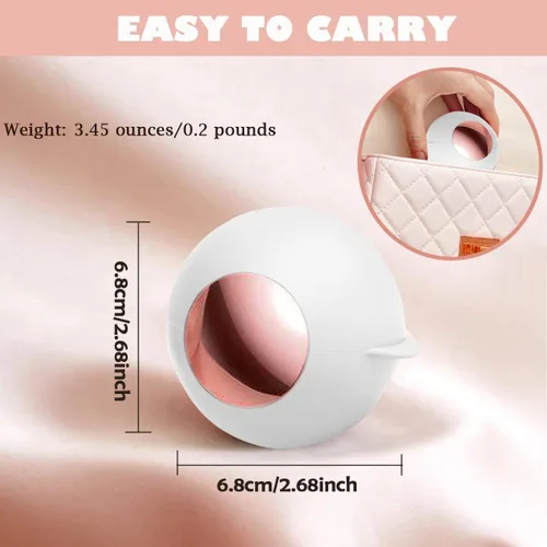 Miniatura 6 de CALMTEE Bola de rodillo de pelusa de gel reutilizable, rodillo de pelusa lavable pegajoso, portátil, para perros pequeños, gatos, mascotas, Blanco