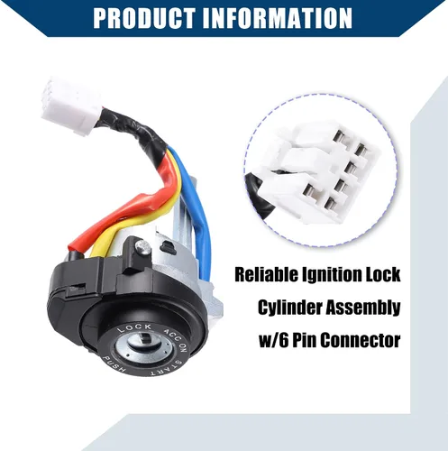 Miniatura 4 de 81970-3SA00 81250-3SA00 / Interruptor de encendido del cilindro de bloqueo completo para Hyundai Sonata 2009-2014 / Cilindro de bloqueo de puerta