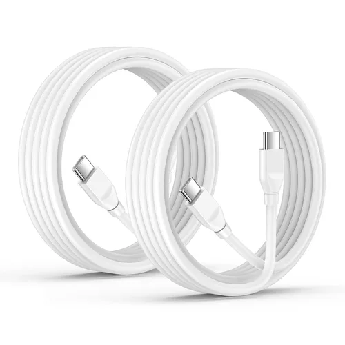 Miniatura 8 de Cable de carga USB C súper rápido para Samsung S26 de 240 W, cable de carga tipo C a tipo C, cable de 6 pies, paquete de 2 para Samsung Galaxy S26