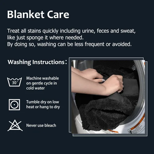 Miniatura 8 de Kritter Planet - Manta impermeable para perros, reversible, a prueba de agua, para sofá, cama y coche, fundas lavables para sofá para perros