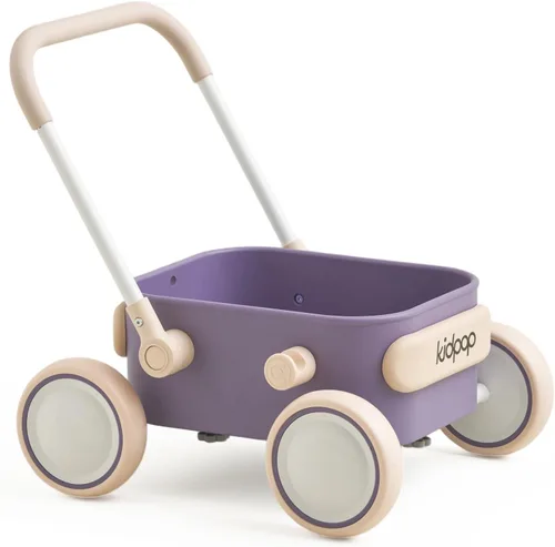 Miniatura 9 de PULA - Andador de empuje para bebé con ruedas para niños pequeños, juguetes para bebés de 6 a 12 meses, regalos de cumpleaños de 1 año, para Rojo