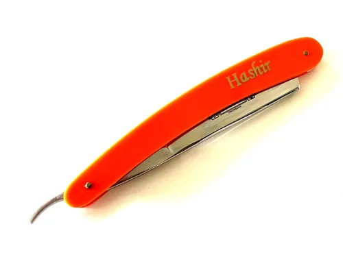 Miniatura 3 de Hombres Sólido Barbero Recta Maquinilla de afeitar Herramienta de Afeitar Depilación Hashir Marca Mango Naranja