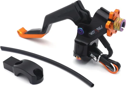 Miniatura 9 de Manillar negro de 0.866 in Ajuste izquierdo Palanca de embrague fácil de tirar compatible con Z900 CBR650R CB500X DUKE390 [P/N: XKMT-GZSP-SP-030-BK]