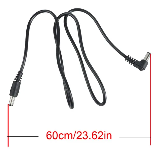 Miniatura 2 de Mr.Power Pedal de efectos de guitarra, cable de corriente continua de 0.217 x 0.083 in, cable de alimentación/cable, macho a macho, conector 24AWG