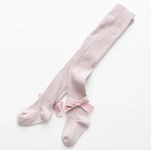 Miniatura 3 de vanberfia 2-8 T - Mallas de punto trenzado para niñas, medias de algodón para bebés, paquete de 3
