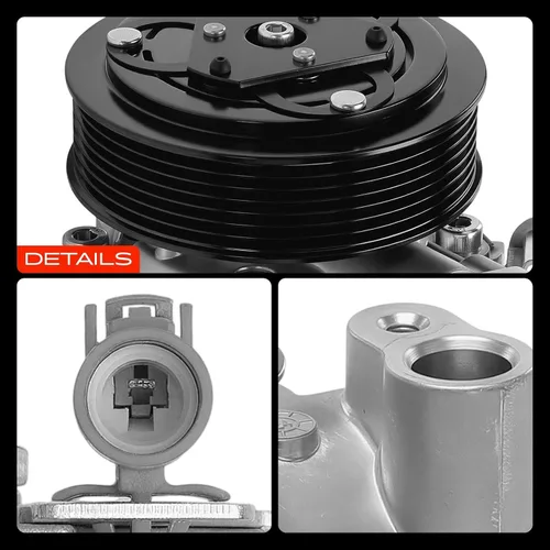Miniatura 9 de A-Premium Compresor de aire acondicionado con embrague compatible con Subaru XV Crosstrek 2.0L 2014-2015