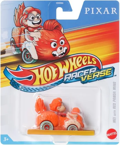 Miniatura 5 de Hot Wheels RacerVerse Mei with Red Panda Ming - Coche de juguete a escala 1:64