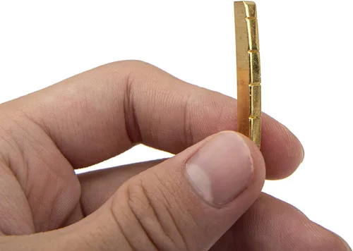 Miniatura 4 de 1 tuerca de guitarra eléctrica Yootones de latón de 6 cuerdas ranuradas compatibles con piezas de guitarra Les Paul Epiphone Strat Tele ST TL