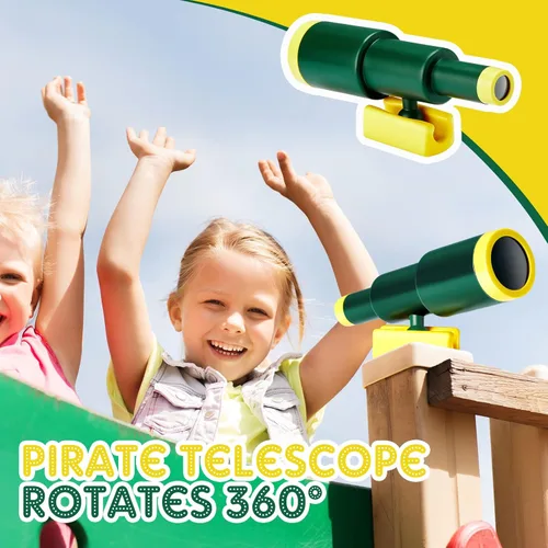 Miniatura 5 de 3 piezas de accesorios para patio de recreo para niños, accesorios para columpios al aire libre, equipo de parque infantil, rueda de barco