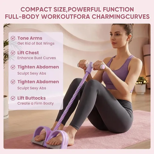 Miniatura 4 de Saker - Banda elástica multifunción de resistencia para yoga, bandas de fitness de todos los niveles para fortalecimiento, estiramiento