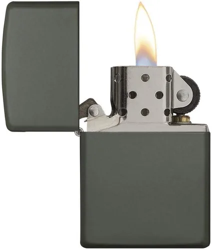Miniatura 3 de Encendedor de bolsillo Zippo Classic verde mate