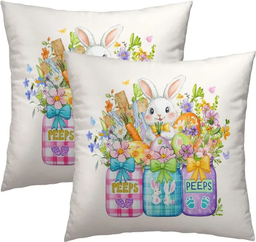 Miniatura 31 de Fundas de cojín decorativas con temática de verano náutica costera de 12 x 12 pulgadas, juego de 2 fundas de cojín de color aguamarina azul verdoso