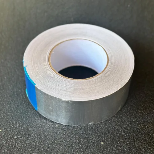 Miniatura 3 de Cinta de aluminio HVAC de 2 pulgadas x 75 yardas (225 pies) de 4 mil, cinta adhesiva plateada resistente metálica, cinta de aluminio de alta /baja