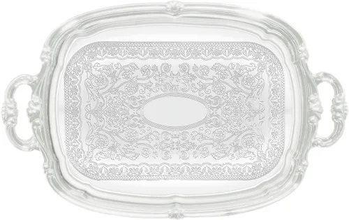 Miniatura 2 de Winco Bandeja octogonal, 14 x 20 pulgadas, cromo