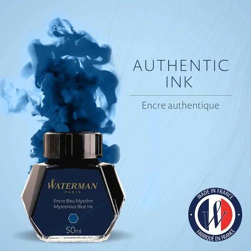 Miniatura 2 de Waterman Tinta Misteriosa Azul para Pluma Estilográfica Botella de 50ml Experiencia de Escritura Premium para Todas las Plumas Estilográficas azul