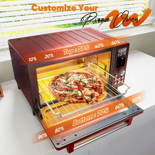 Miniatura 8 de Nuwave Bravo Pro Convección Freidora de Aire Tostador Horno Combo, 2025 Nuevo y Mejorado, 10-en-1, Controles de Temperatura 50°-450°F, Tecnología