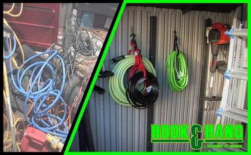 Miniatura 6 de Cordones para enganchar y colgar - Cordones de almacenamiento y organización - para colgar mangueras, cables, escaleras, bicicletas, herramientas