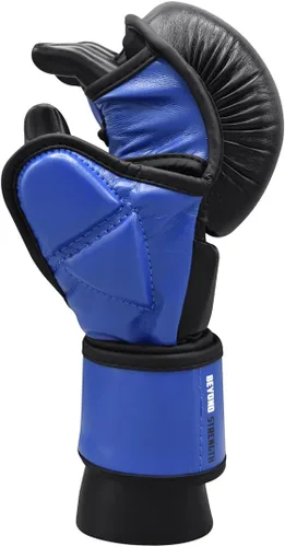 Miniatura 4 de MMA Sparring Pro - Guantes con palma ventilada abierta, guantes de artes marciales adecuados para hombres y mujeres, lucha contra jaula de kara