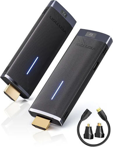 VENTION Transmisor y receptor inalámbrico HDMI Dongle 2.4/5GHz 4K Decording, 131FT /40M, adaptador Bluetooth, conexión de extensor inalámbrico con