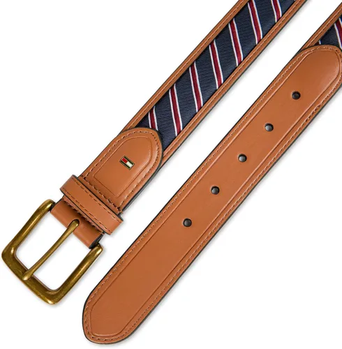 Miniatura 33 de Tommy Hilfiger Men's Fabric Inlay Casual Belt with Classic Harness Buckle