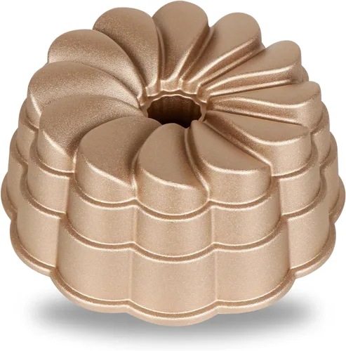 Miniatura 12 de Molde para pastel acanalado Baker's Secret, moldes para pastel, molde para pastel novedoso, moldes para pastel de aluminio fundido, 2 capas