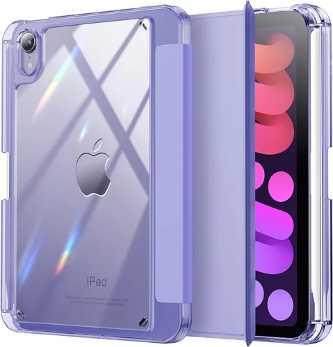 Miniatura 13 de INFILAND Funda para iPad mini 7, iPad mini 7ª (A17 Pro)/6ª generación de 8.3 pulgadas 2024/2021, parte trasera transparente y funda protectora