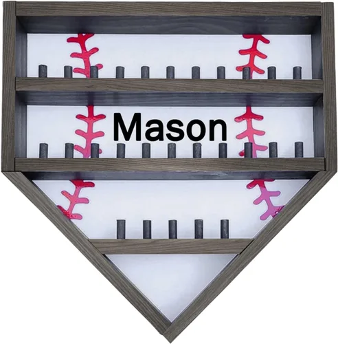 Expositor de béisbol con nombre personalizado, soporte de almacenamiento de softbol, soportes de béisbol para la colección de papá, anillos de