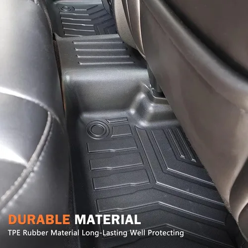 Miniatura 5 de KUST Alfombrillas de Piso para Jeep Cherokee 2016-2023 (No para Grand Cherokee), Alfombrillas de Piso Cherokee para Todo Clima, Tapetes de Carro TPE