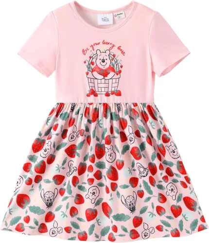 Miniatura 23 de Disney Minnie Mouse Princess Frozen Elsa Stitch - Vestido para niñas sin mangas y manga corta, ropa casual de verano para bebés y niños pequeños