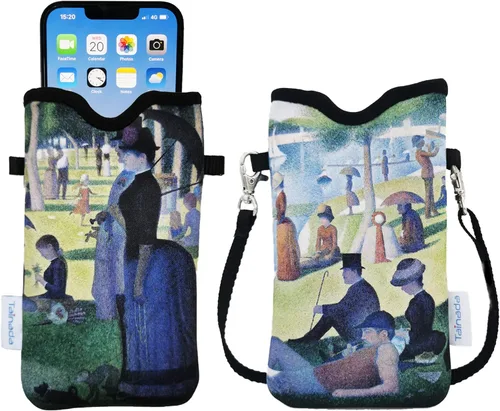 Miniatura 95 de Tainada Funda Estuche Bolsa de Neopreno para Teléfono para Hombres y Mujeres con Correa Cruzada/Cordón para el Cuello para iPhone 17/16/15 Pro Max