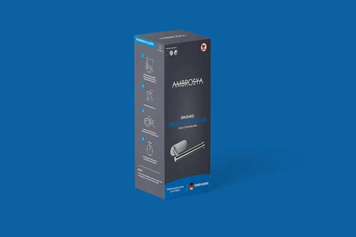 Miniatura 9 de Soporte de papel higiénico sin taladrar - Soporte de rollo de pared adhesivo para pegar (acero inoxidable (cepillado))