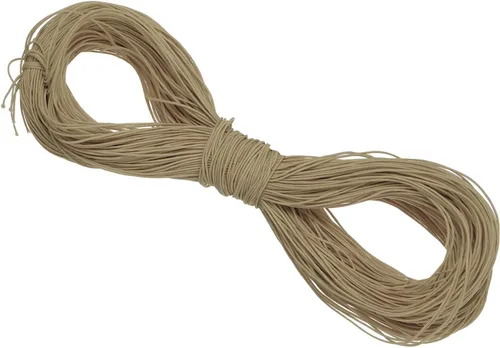 Miniatura 141 de PATIKIL Cuerda elástica elástica de 109 yardas (328.1 ft), cuerda elástica pesada de 0.059 in, albaricoque para manualidades, correas de gancho