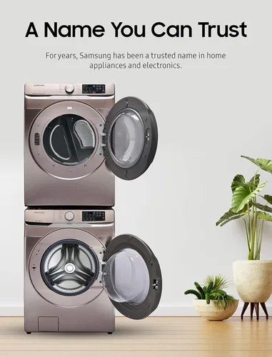 Miniatura 4 de Kit de apilamiento Samsung para lavadora y secadora de carga frontal de 27" de ancho, solución de ahorro de espacio pequeño para conjuntos