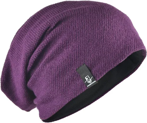 Miniatura 116 de FORBUSITE Gorro de punto largo holgado para hombre para verano e invierno, de gran