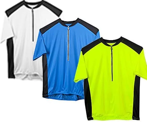 Miniatura 6 de Big Mans Colossal Ciclismo Big Guy Bike Jersey con bolsillos traseros y tejido absorbente fabricado en Estados Unidos