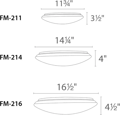 Miniatura 6 de WAC Lighting, Glo Energy Star LED de 16 pulgadas, montaje empotrado, 5-CCT seleccionable, 2700K-3000K-3500K-4000K-5000K en blanco