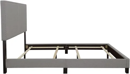 Miniatura 7 de Coaster Home Furnishings Boyd 350071Q - Marco de cama tapizado de tela de transición, tamaño Queen, cabecero de 50 pulgadas, color gris