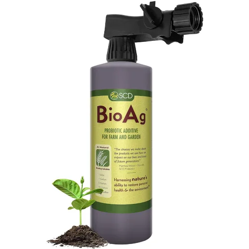 Miniatura 7 de SCD BioAg - Microbios orgánicos de suelo de granja y jardín, iniciador de compost con 12 cepas probióticas, súper concentrado vivo