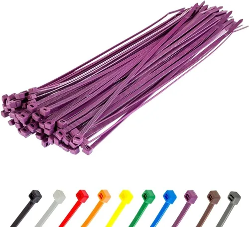 Miniatura 131 de GTSE - Paquete de 100 bridas con cremallera de 20.3 cm, color plateado/gris, 8.06 kg de resistencia, bridas de nailon grises resistentes a los rayos