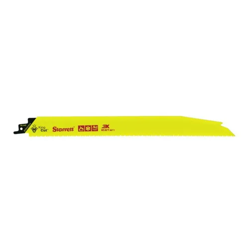 Starrett BTR121014-5 - Hoja de sierra recíproca de demolición y rescate de incendios bimetálica, 12 pulgadas de largo, 1 pulgada de ancho, 0.63